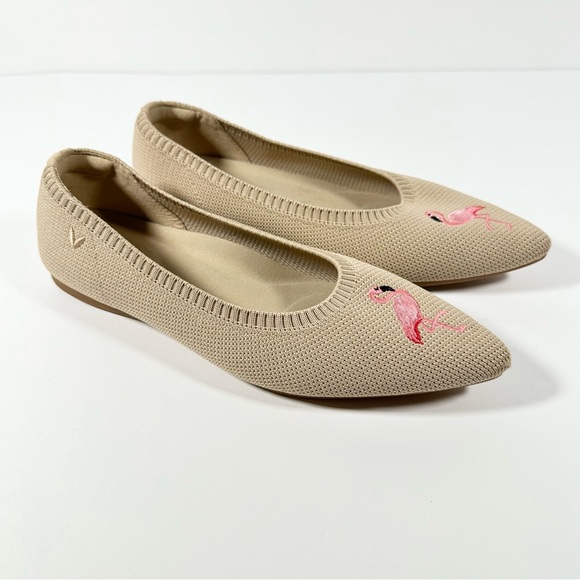 Vivaia Aria 5 Pointed-Toe Ballet Flats Flamingo - Picture 5 of 14